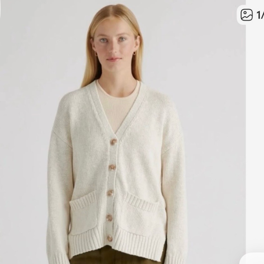 Quince Cream Knit Women's Cardigan
